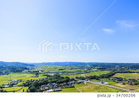 木更津市　馬来田　真里付近を空撮 34700206