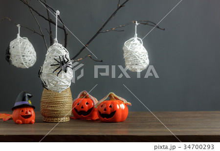 Happy Halloween decorations festival and dessert Happy Halloween decorations festival and dessert 34700293