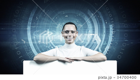 Girl and technologies of the future 34700400