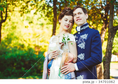 Couple in beautiful suits Couple in beautiful suits 34701062