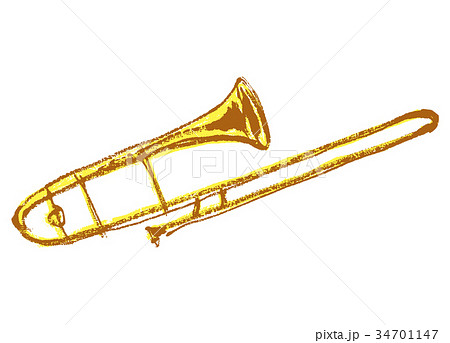 Trombone Watercolor Stock Illustration