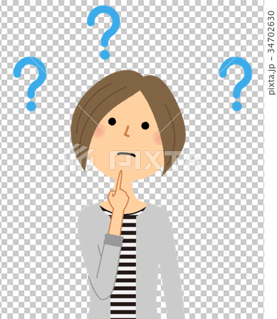 若い女性　ママ　疑問 34702630