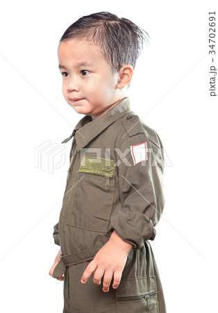 asian children wearing military pilot suit asian children wearing military pilot suit 34702691