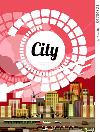urban city flyer 34704321