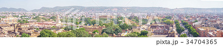aerial view of jaipur from victory tower 34704365