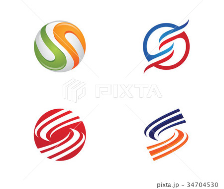 S letter logo template design vector 34704530