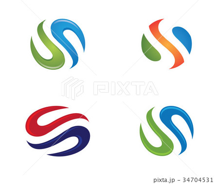 S letter logo template design vector 34704531