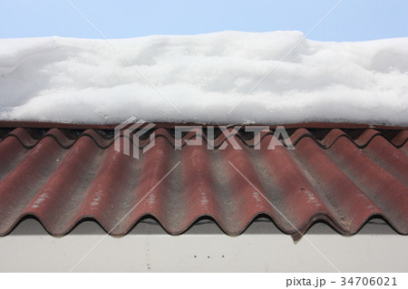 snow on the roof high. photo snow on the roof high. photo 34706021