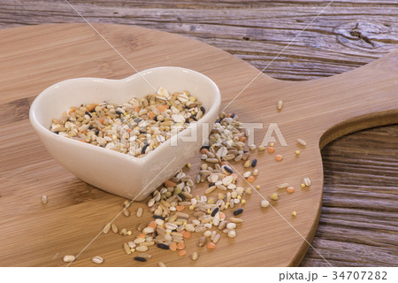 玄米 黒米 玄米ご飯 34707282