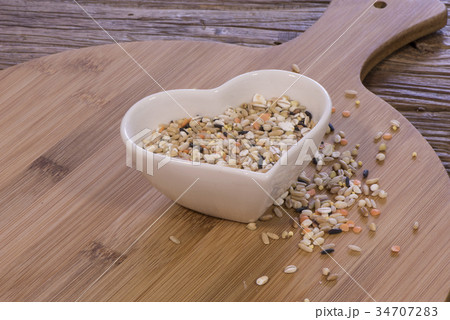 玄米 黒米 玄米ご飯 34707283