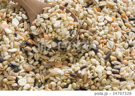 玄米 黒米 玄米ご飯 34707326