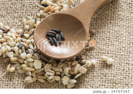 玄米 黒米 玄米ご飯 34707347
