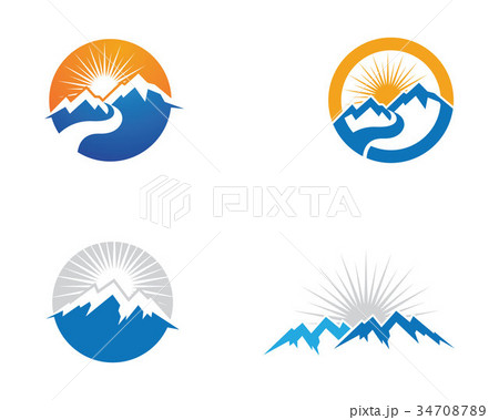 Mountains Logo Template Mountains Logo Template 34708789