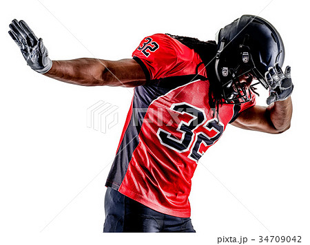 american football player man isolated 34709042