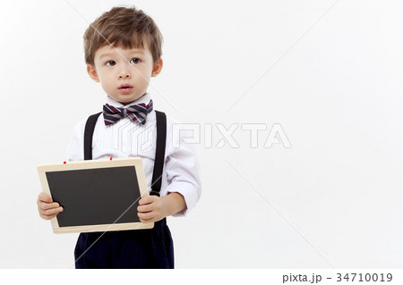タキシード 幼児 黒板 34710019