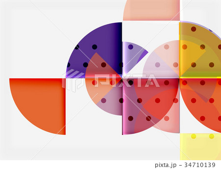 Circle elements on black background 34710139