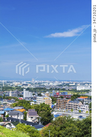 丘の上から見渡す多摩市、府中市街 丘の上から見渡す多摩市、府中市街 34710201