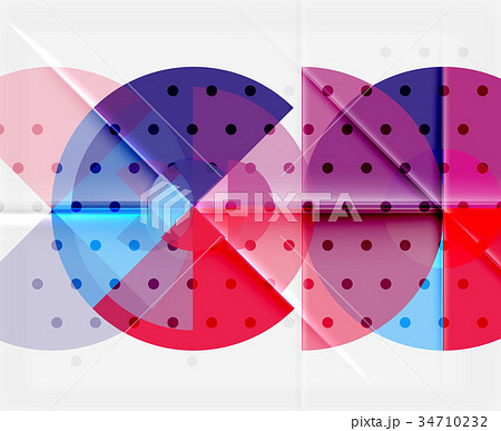 Circle elements on black background 34710232