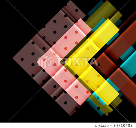 Color arrows on black background Color arrows on black background 34710408