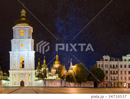 Sofia square at night Sofia square at night 34710537