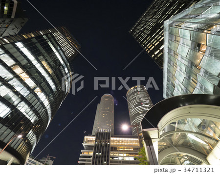 名古屋駅の夜景 名古屋駅の夜景 34711321