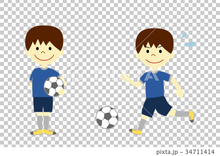 一個足球男孩 一個足球男孩 34711414