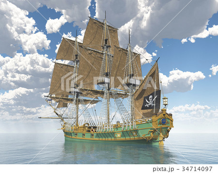 Pirate ship of the 18th century Pirate ship of the 18th century 34714097