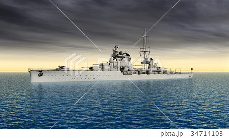 Italian heavy cruiser of World War II 34714103