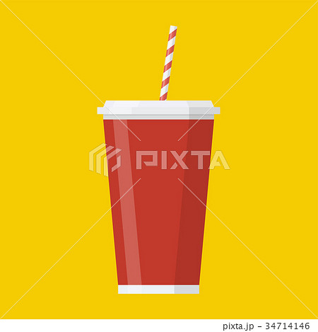 Soda paper cup icon. 34714146