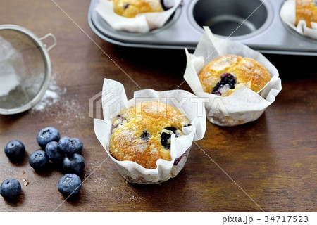 ブルーベリーマフィン/Blueberry muffins ブルーベリーマフィン/Blueberry muffins 34717523