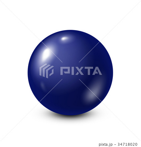 Dark blue lottery, billiard,pool ball. Snooker Dark blue lottery, billiard,pool ball. Snooker 34718020