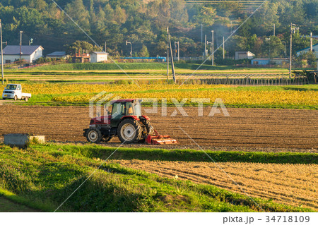 《北海道》長閑な田園風景 《北海道》長閑な田園風景 34718109