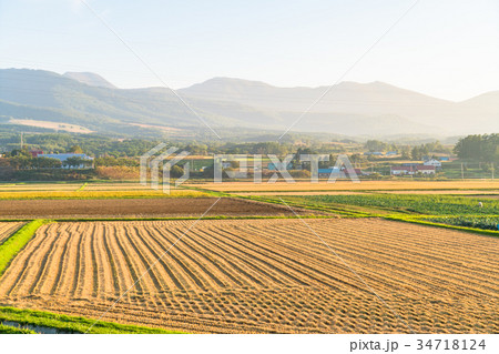 《北海道》長閑な田園風景 《北海道》長閑な田園風景 34718124