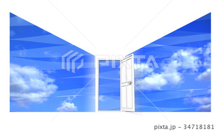 青空に向かって開くドア 青空に向かって開くドア 34718181