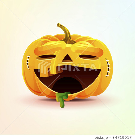 Jack-o-lantern, terrible facial expression smiley 34719017