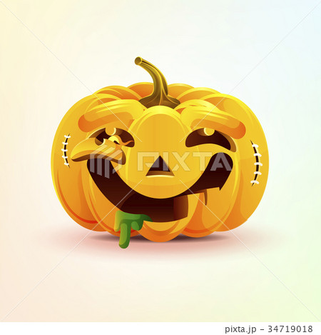 Jack-o-lantern, facial expression pumpkin with Jack-o-lantern, facial expression pumpkin with 34719018