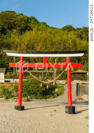鹿児島　鹿屋の荒平天神の鳥居 34720615