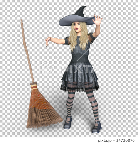 Woman in witch costume Woman in witch costume 34720876