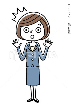 ビジネス:若い女性、驚く ビジネス:若い女性、驚く 34723801