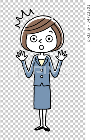 Business: Young Woman, Surprised 34723801