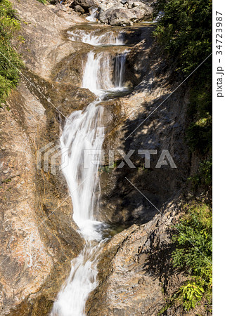 白山白川郷ホワイトロードのふくべの大滝 白山白川郷ホワイトロードのふくべの大滝 34723987