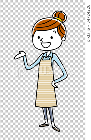 Young woman: introduction, explanation 34724226