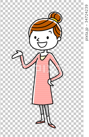 Young woman: introduction, explanation 34724239