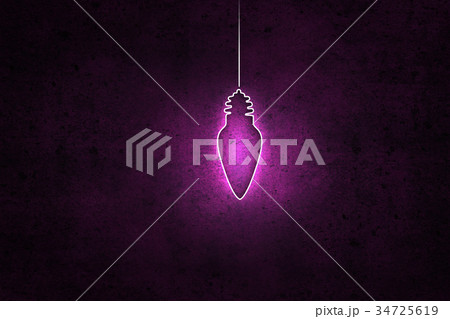 Hanging light bulb 34725619