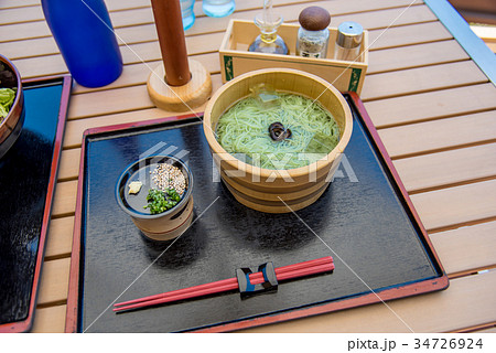 小豆島　オリーブ園のレストラン　オリーブそうめん 34726924
