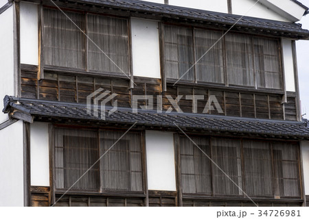 能登半島・輪島の古風なメインストリート 34726981