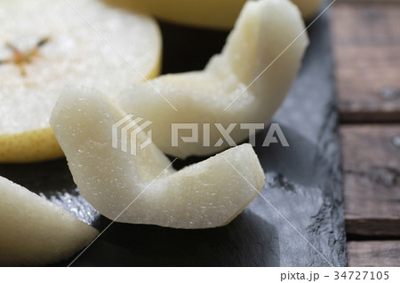 食べやすくカットした二十世紀梨 34727105