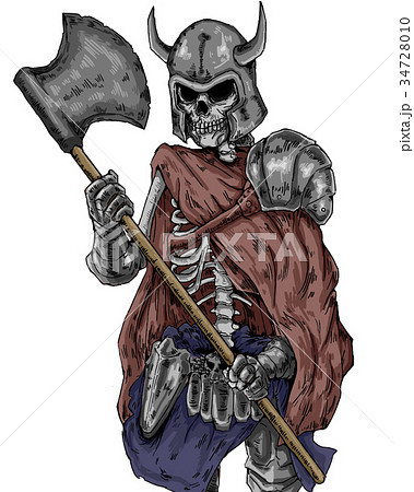 Skeleton Warrior - Stock Illustration [34728010] - PIXTA