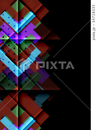 Color arrows on black background Color arrows on black background 34728335