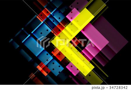 Color arrows on black background Color arrows on black background 34728342